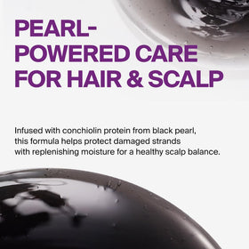 DR.FORHAIR peat water and black pearl ingredient visual for nourishment