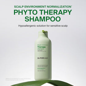 DR.FORHAIR creamy foam on palm demonstrating gentle lather and easy cleansing