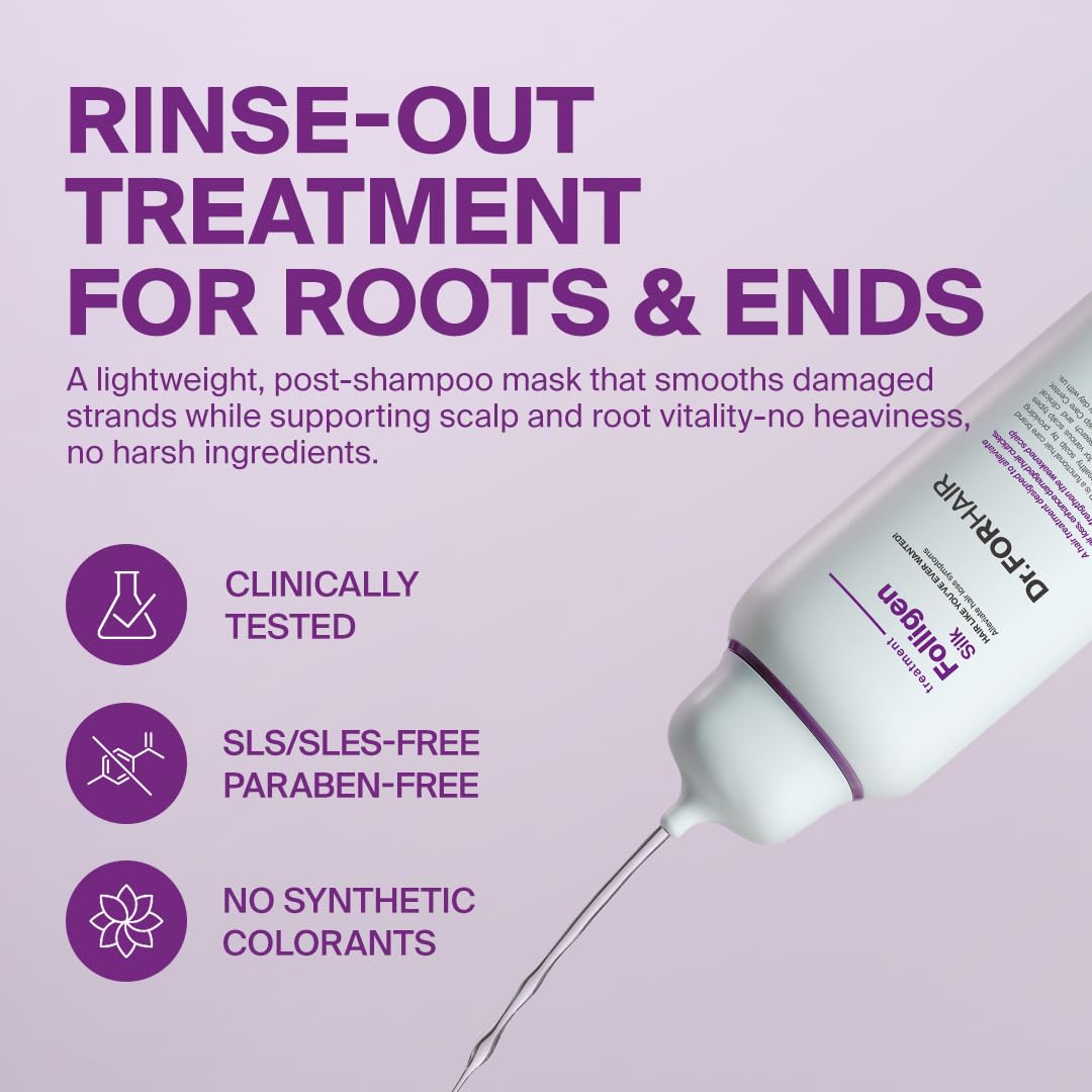 DR.FORHAIR pump and label close-up highlighting active complex