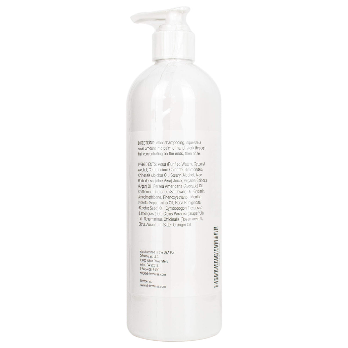 DrFormulas shampoo creating lather for gentle scalp cleanse