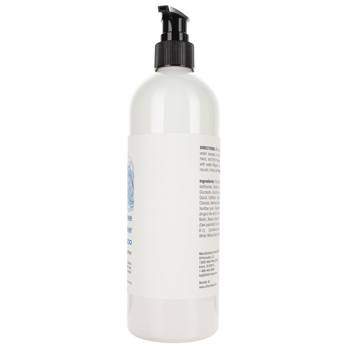 DrFormulas shampoo lather texture on hand showing creamy, gentle foam