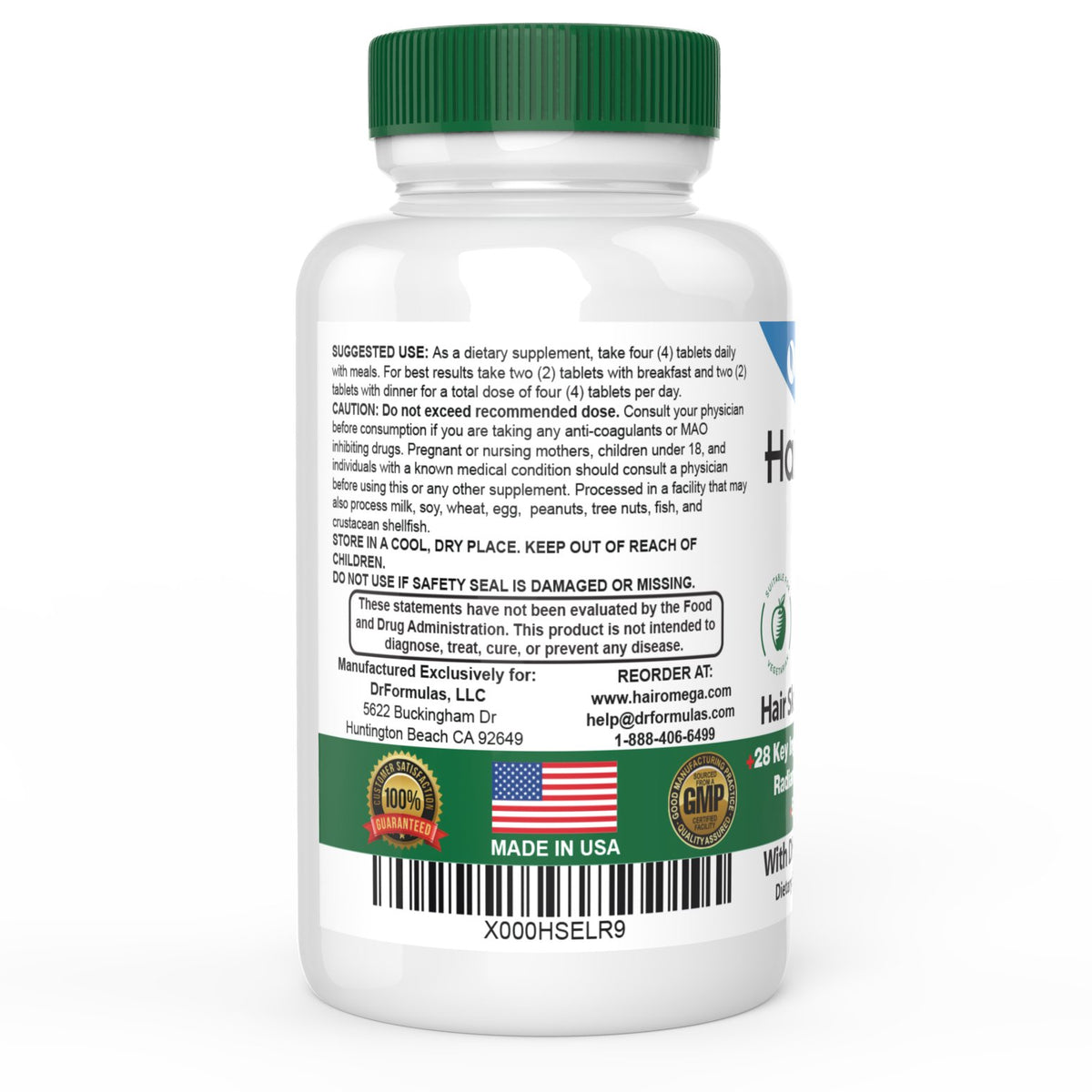 Lifestyle scene with DrFormulas on bathroom shelf supporting routine