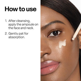 Dr.G ampoule layered with moisturizer demonstrating compatible multi-step use