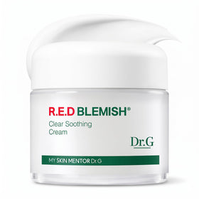 Dr. G jar front view showing calming moisturizer and compact jar benefit