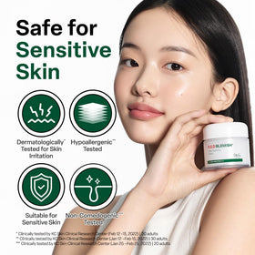 Dr. G jar beside ruler showing 2.36 fl oz size and travel-friendly benefit