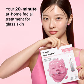 Dr.Jart+ before and after 20 minutes showing firmer skin