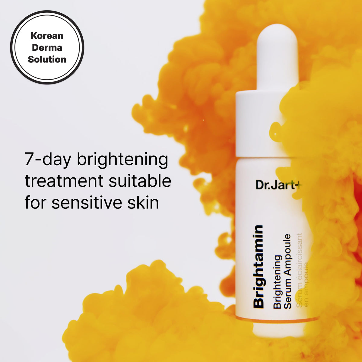 Dr.Jart+ serum texture on fingertip showing lightweight absorbent finish