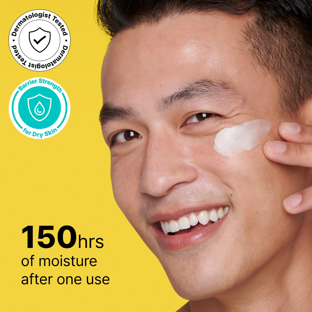 Dr.Jart+ cream on hand demonstrating fast absorption and immediate smoothness benefit