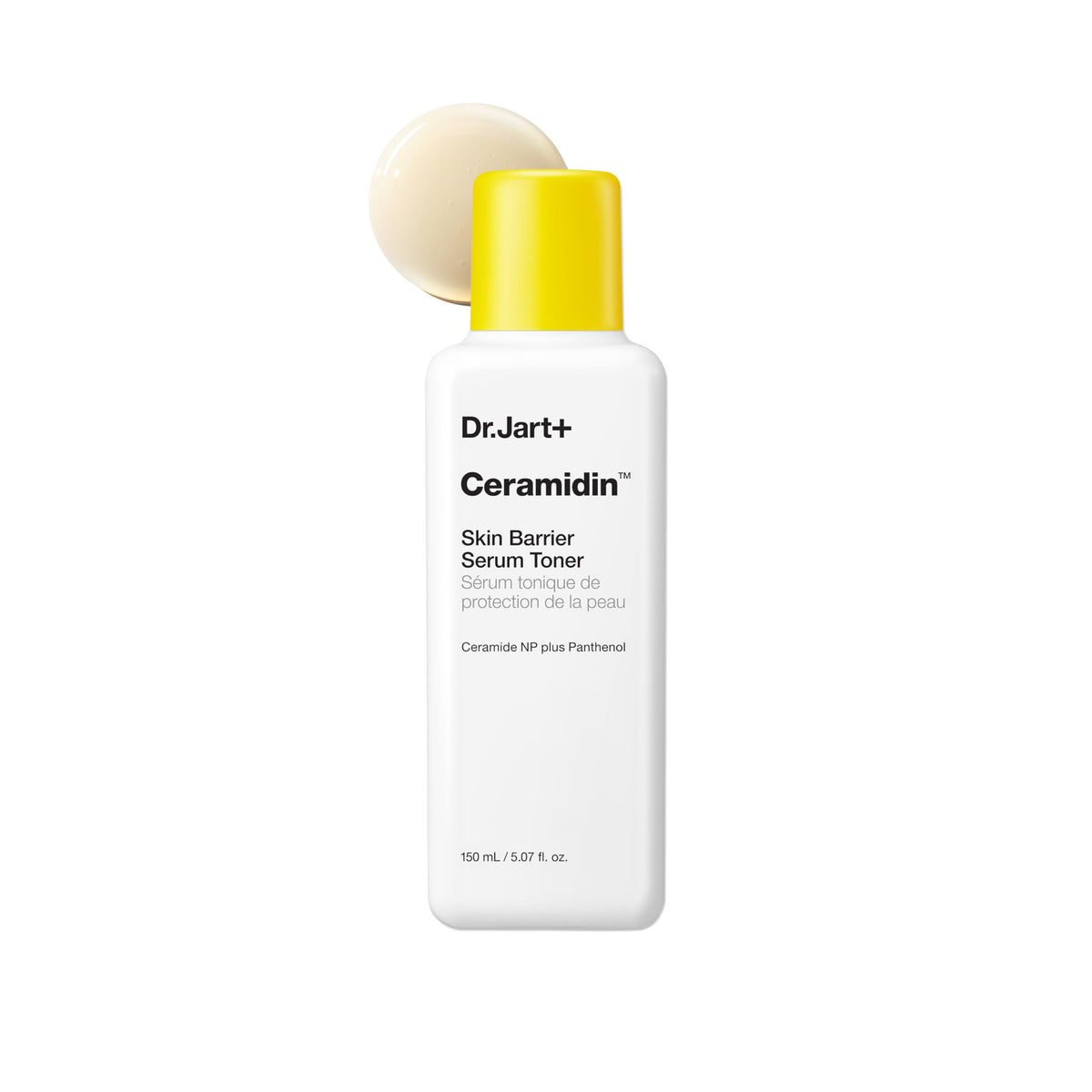 Dr.Jart+ front packaging showing bottle and volume with clear product benefit