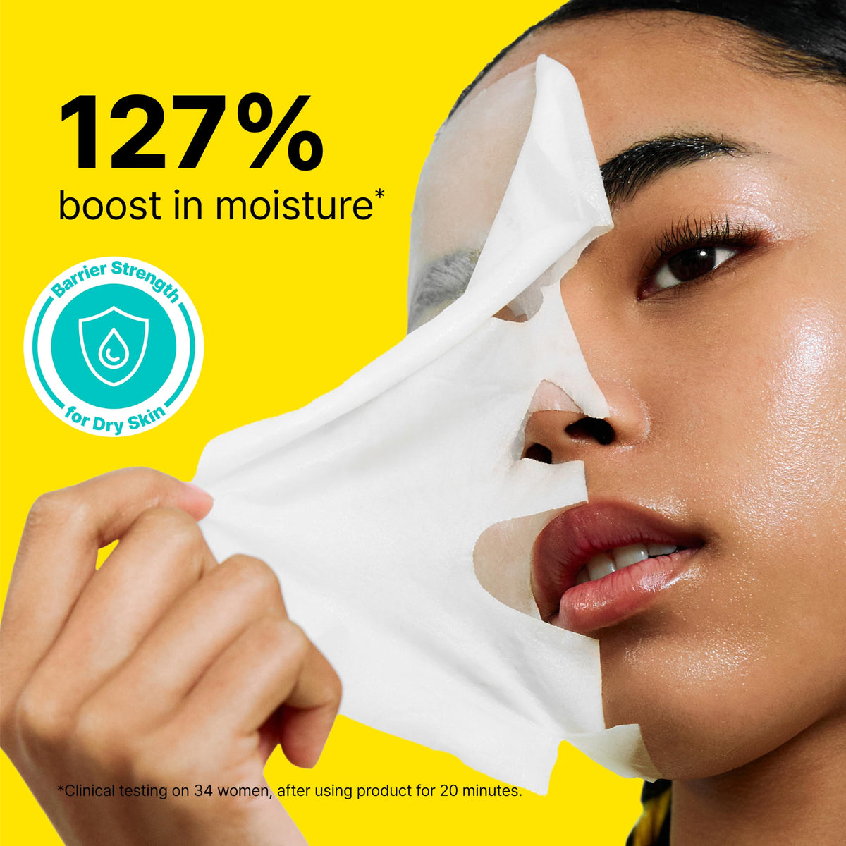 Dr.Jart+ mask essence texture close-up showing hydrating serum for plumper skin
