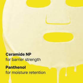 Dr.Jart+ ingredient label close-up highlighting ceramide and panthenol benefits