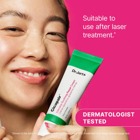 Dr.Jart+ side-by-side scale comparison illustrating visible redness improvement