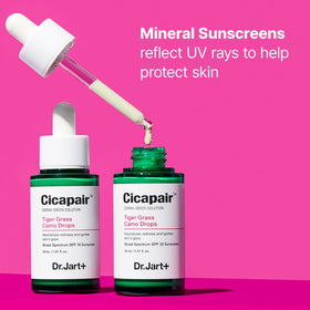 Dr.Jart+ before and after split displaying reduced redness and natural tint