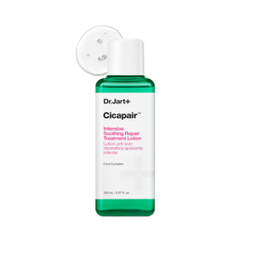 Dr.Jart+ bottle front view showing label and calming treatment benefits