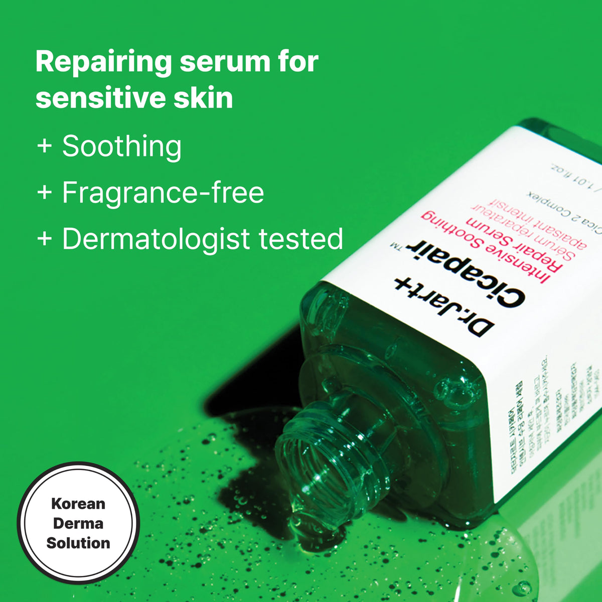 Dr.Jart+ pipette dispensing serum illustrating easy, precise application