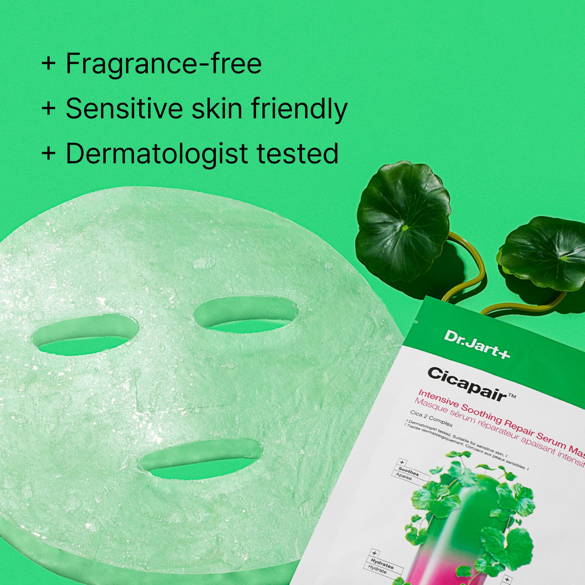 Dr.Jart+ serum pouring detail emphasizing concentrated calming formula