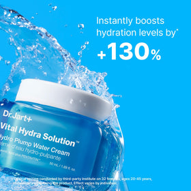 Dr.Jart+ cream on hand being swirled for easy absorption and smooth base
