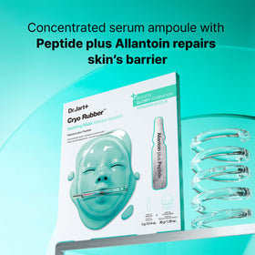 Dr.Jart+ mask applied on model demonstrating easy at-home treatment