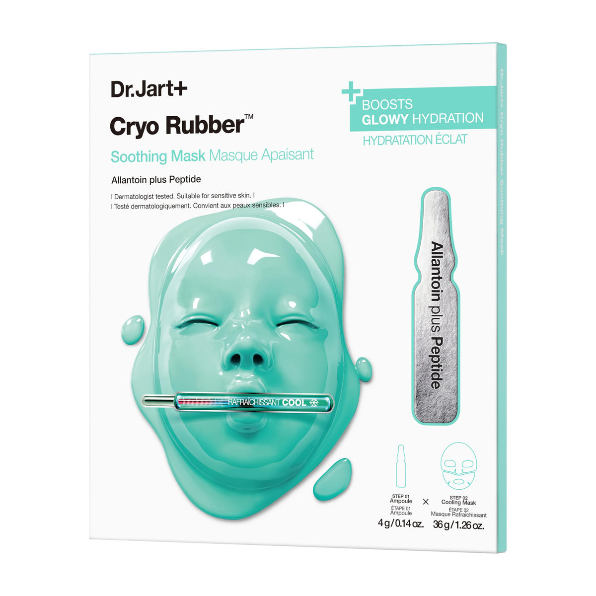 Dr.Jart+ front packaging showing mask kit and benefits