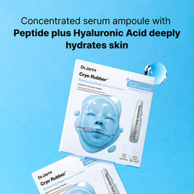 Before-and-after skin comparison using Dr.Jart+ showing smoother hydrated finish