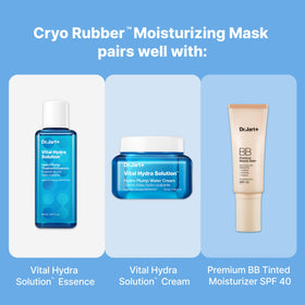 Styling of Dr.Jart+ on vanity suggesting easy self-care and radiant results