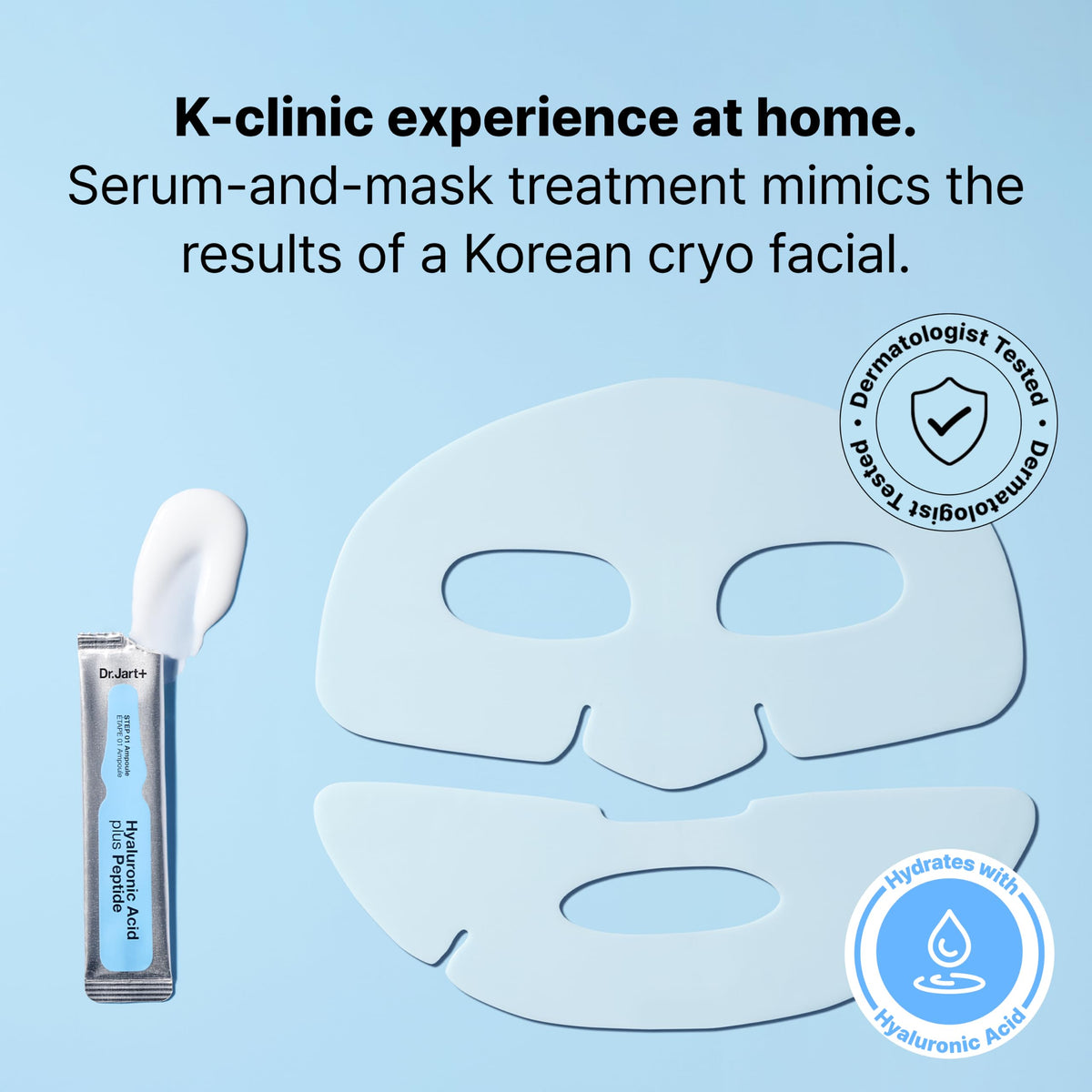 Dr.Jart+ rubber mask close-up texture highlighting cooling seal benefit