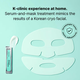 Dr.Jart+ rubber mask close-up highlighting cooling texture and seal