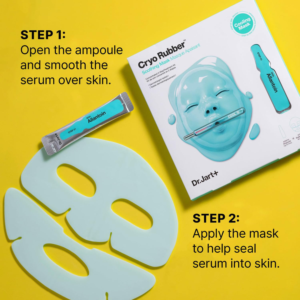 Dr.Jart+ mask texture detail highlighting soft flexible cooling material