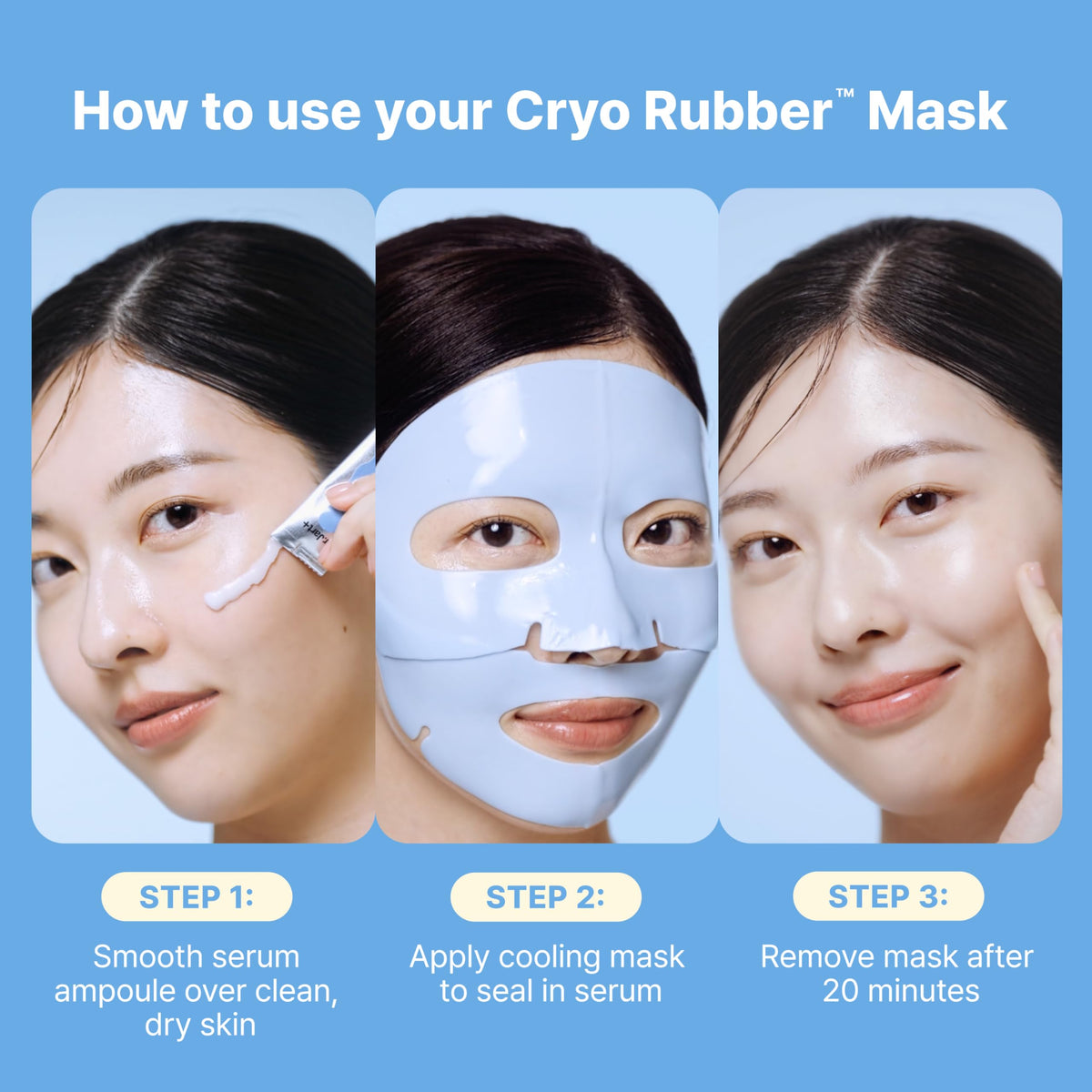 Hand holding Dr.Jart+ mask and ampoule showing compact travel-friendly size