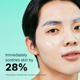 Dr.Jart+ mask size comparison on hand showing practical single-use portion
