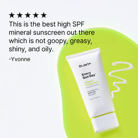 Dr.Jart+ sunscreen in outdoor bag portraying daily sun protection readiness