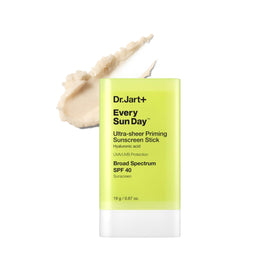 Dr.Jart+ front view of sunscreen stick showing compact packaging and SPF benefit