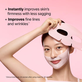 Dr.Jart+ mask being applied by hand for easy at-home use
