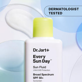 Dr.Jart+ fluid texture on hand illustrating quick absorption benefit