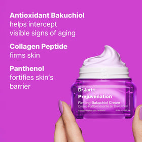 Dr.Jart+ size comparison in hand to show 1.69 fl oz scale