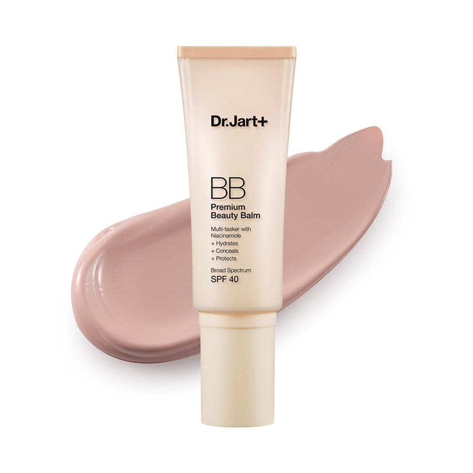 Dr.Jart+ front tube view showing compact BB cream packaging and SPF benefit