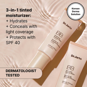 Dr.Jart+ multiple shade swatches showing adaptable tones benefit