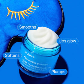 Dr.Jart+ product label close-up highlighting active ingredients and benefits