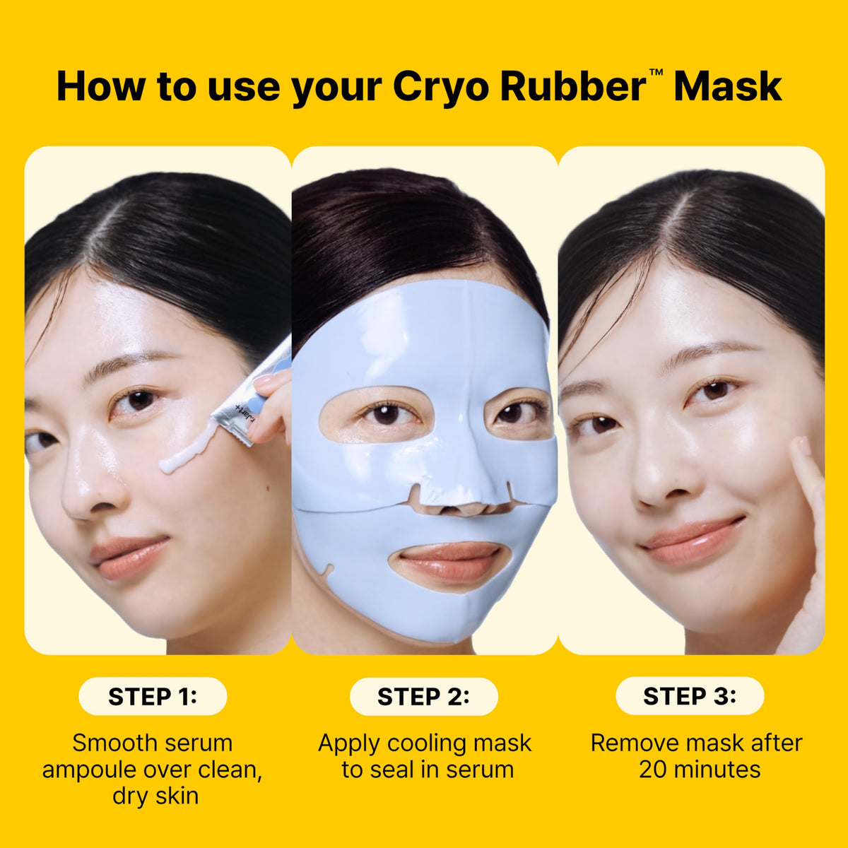 Dr.Jart+ mask next to hand for size reference and easy use