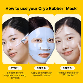 Dr.Jart+ mask next to hand for size reference and easy use