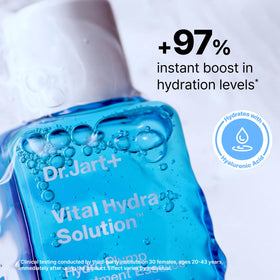 Dr.Jart+ applied on hand demonstrating quick absorption and plumpness
