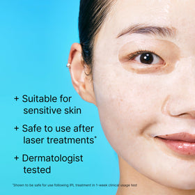 Dr.Jart+ mask applied on face demonstrating immediate hydration