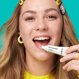 Dr.Jart+ balm in use on lips demonstrating semi-gloss finish and comfort benefit