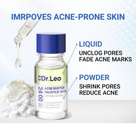 Dr.Leo on a bathroom shelf with skincare items benefit: integrates into daily routine