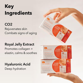 DR.MEDION lifestyle bathroom scene showing easy at-home spa treatment