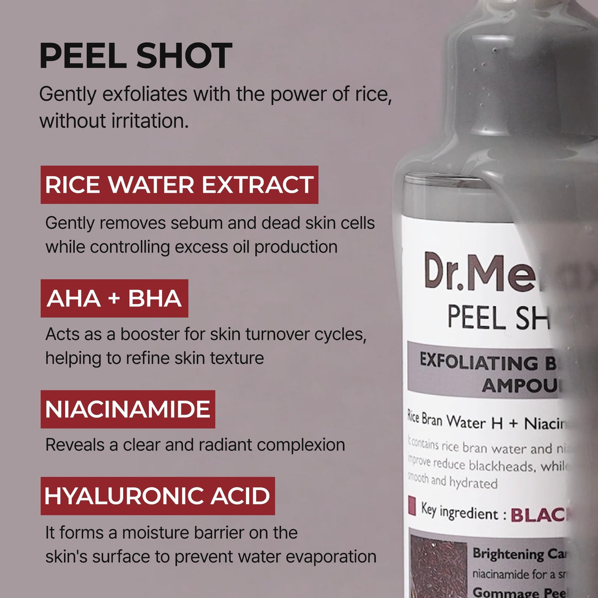 Dr.Melaxin 2.7 oz bottle next to coin showing true size and portability