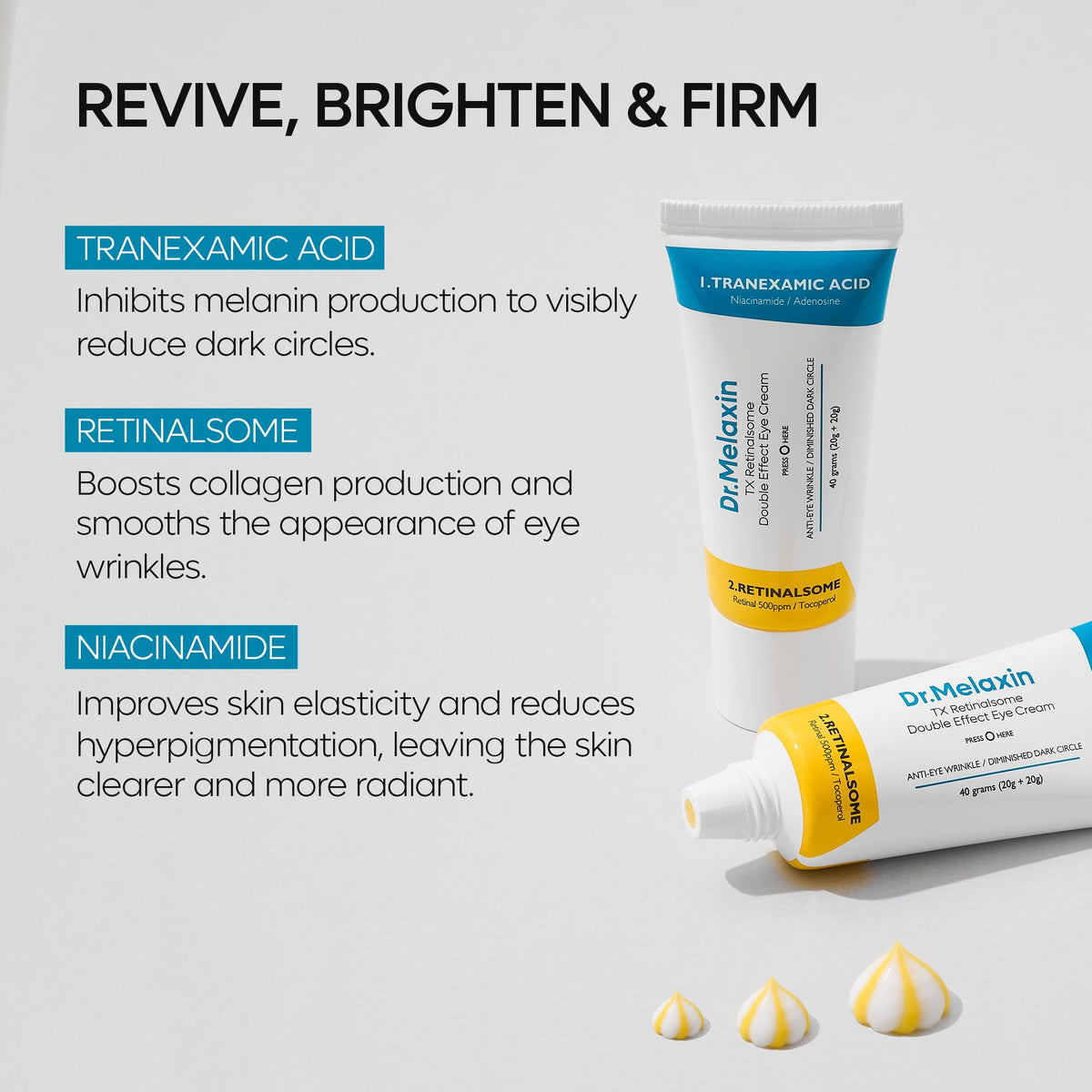 Dr.Melaxin 50ml in hand demonstrating product size and travel convenience