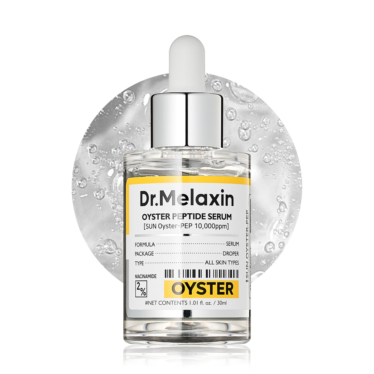 Dr.Melaxin ampoule front packaging shows bottle and label for clear identification and trust