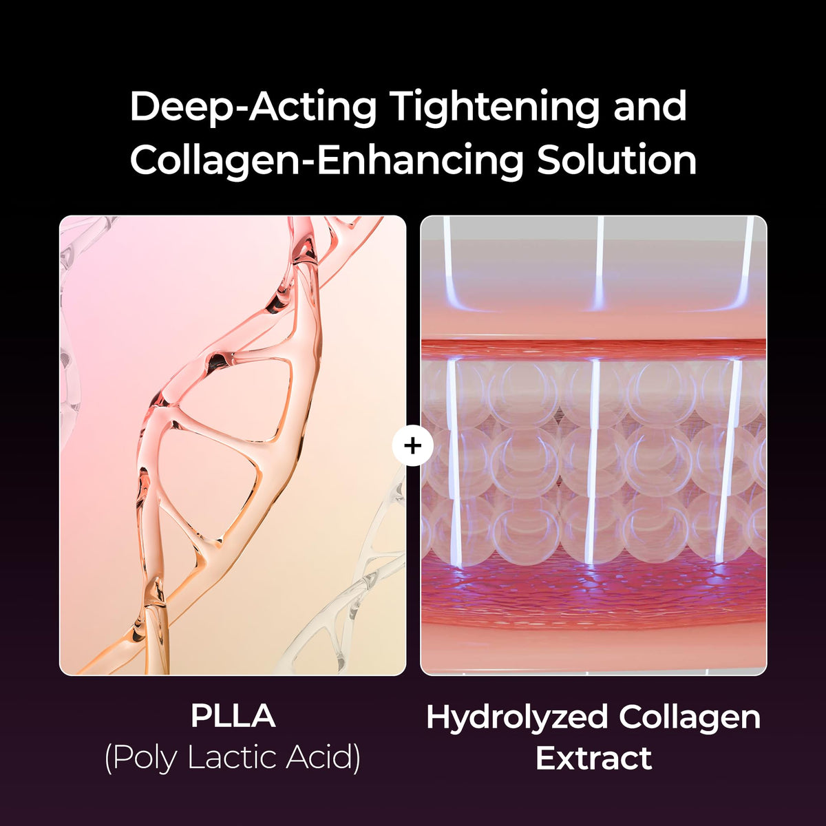 Dr.Melaxin application on cheek demonstrating visible tightening benefit