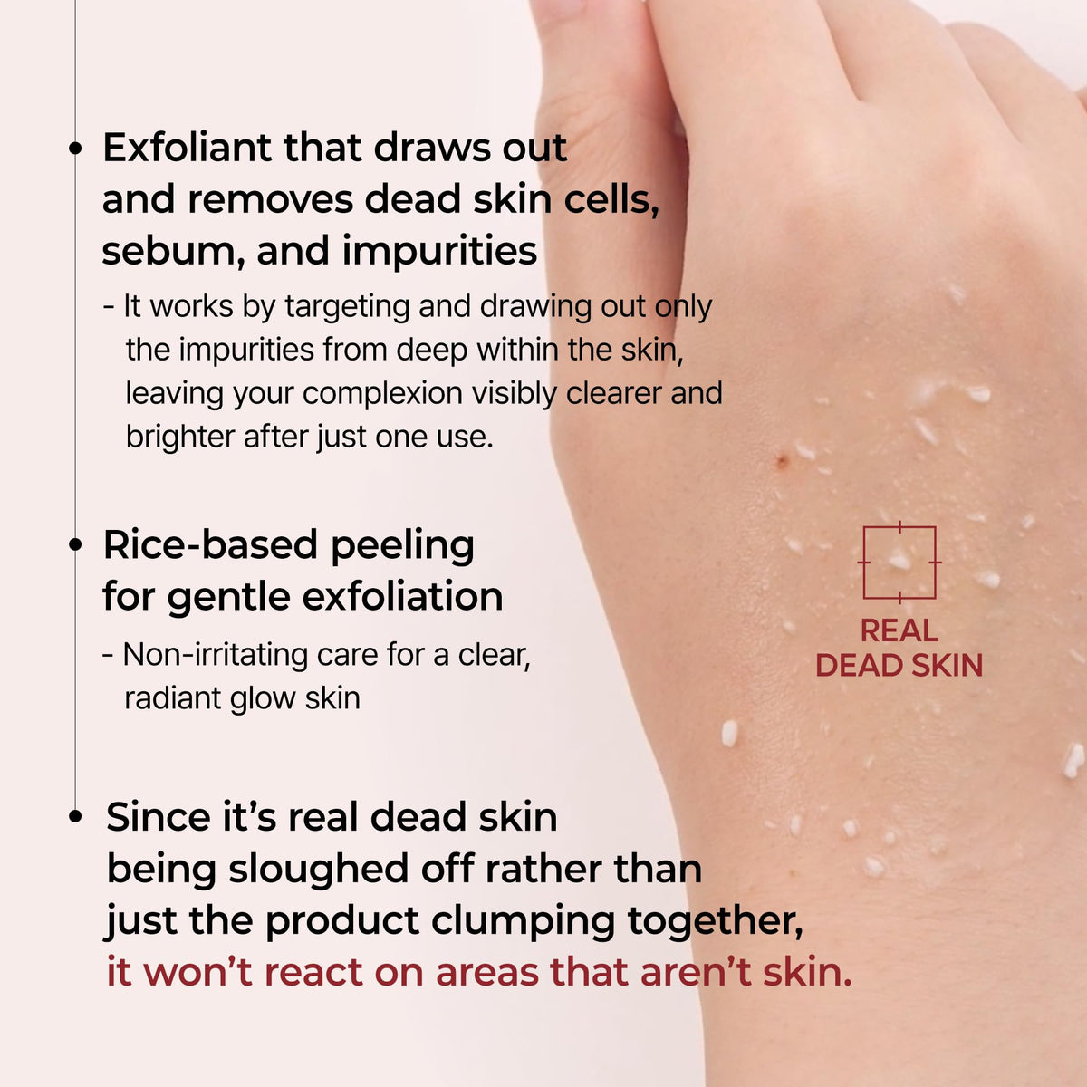 Black rice extract close-up highlighting Dr.Melaxin natural brightening support